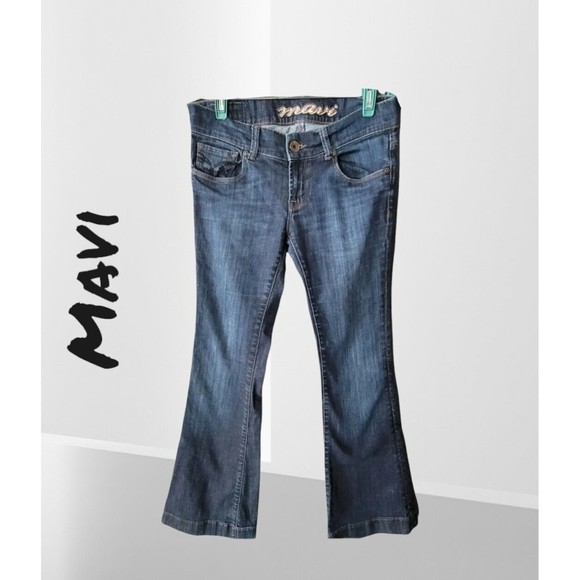 MAVI Kate Jeans  Blue Flare 27 Low Rise - Picture 2 of 9